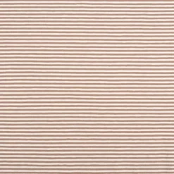 Jersey Stoff Baumwolljersey Yarn Dyed Streifen fein weiß taupe 1,50m Breite