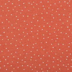 Jersey Stoff Baumwolljersey Pünktchen terracotta 1,50m Breite