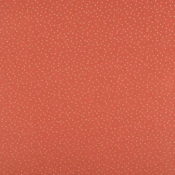 Jersey Stoff Baumwolljersey Pünktchen terracotta 1,50m Breite