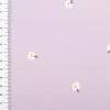Jersey Stoff Baumwolljersey Blüten lila weiß 1,50m Breite