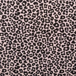 Jersey Stoff Baumwolljersey Mini Leo Leomuster rosa flieder schwarz 1,5m Breite