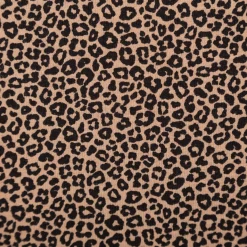 Jersey Stoff Baumwolljersey Mini Leo Leomuster taupe schwarz 1,5m Breite
