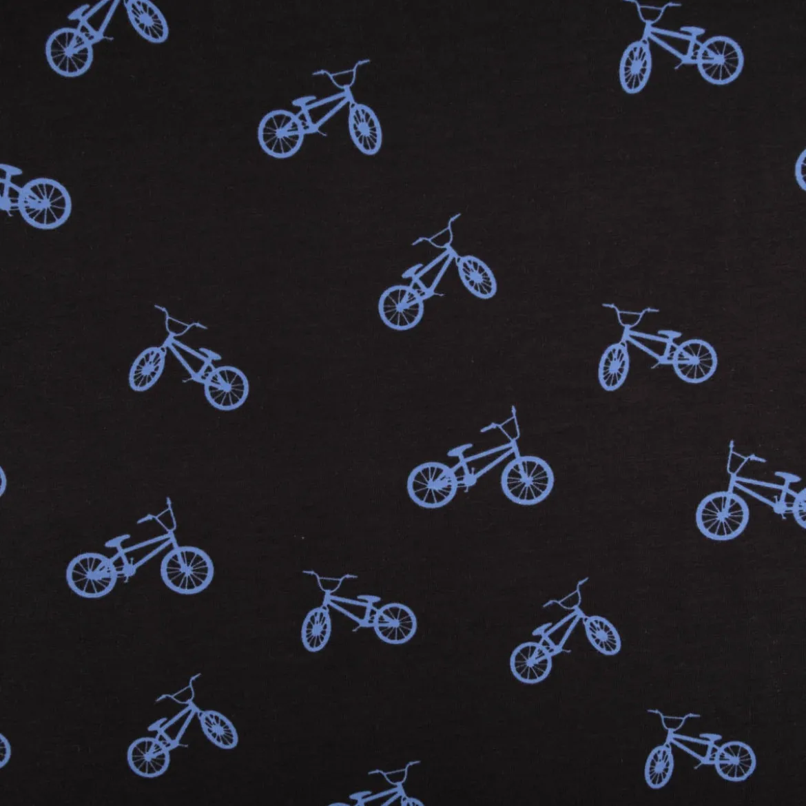 Jersey Stoff Baumwolljersey BMX Fahrrad schwarz blau 1,48 m Breite