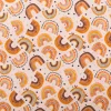 Jersey Stoff Digitaldruck Aquarell Regebogen Punkte Herzen rosa orange 1,4m Breite