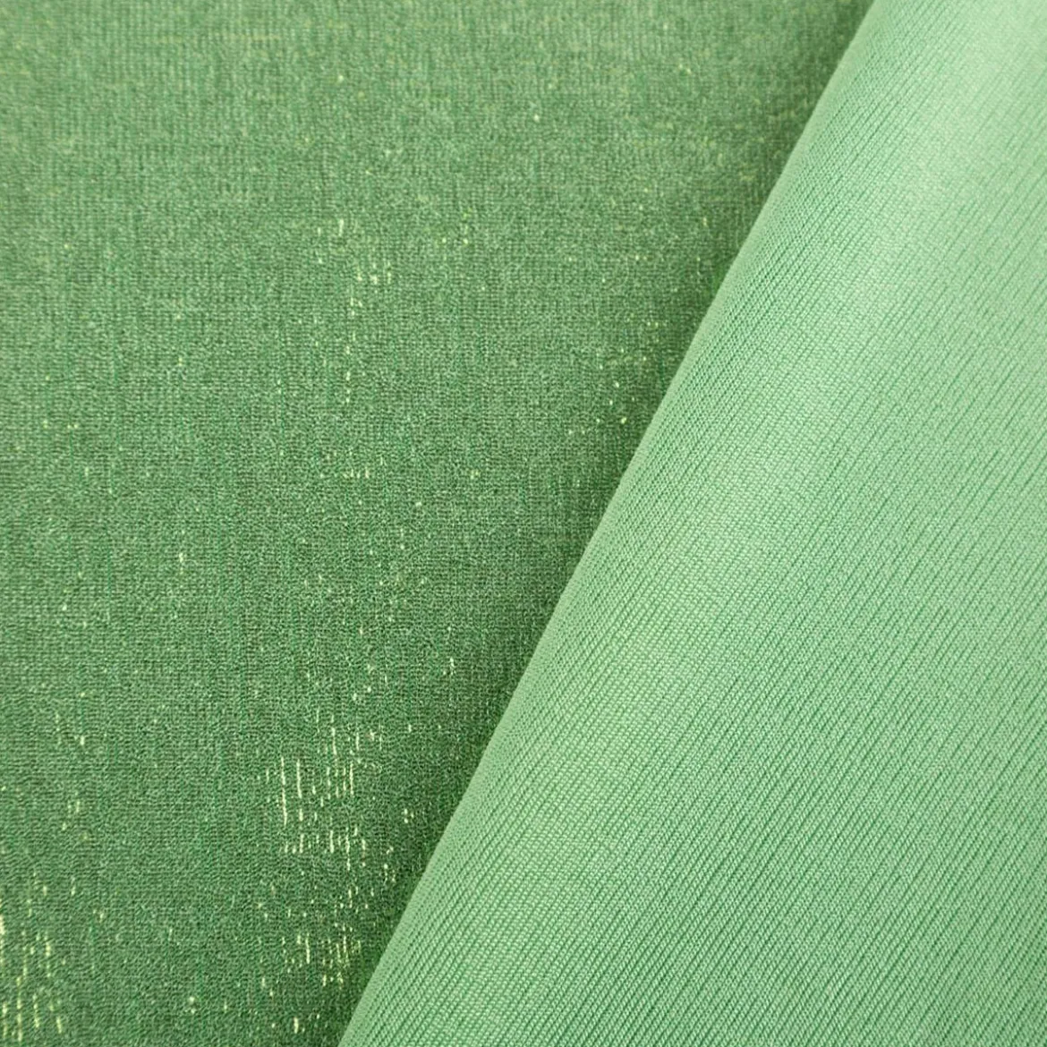 Jersey Stoff Glitzer Slinky Bijoux Foil grün 1,45m Breite