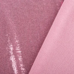 Jersey Stoff Glitzer Slinky Bijoux Foil rosa 1,45m Breite