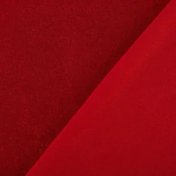 Jersey Stoff Glitzer Slinky Bijoux Foil rot 1,45m Breite