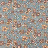 Jerseystoff Meterware Blumen Melange Flowers blau meliert 1,48m Breite