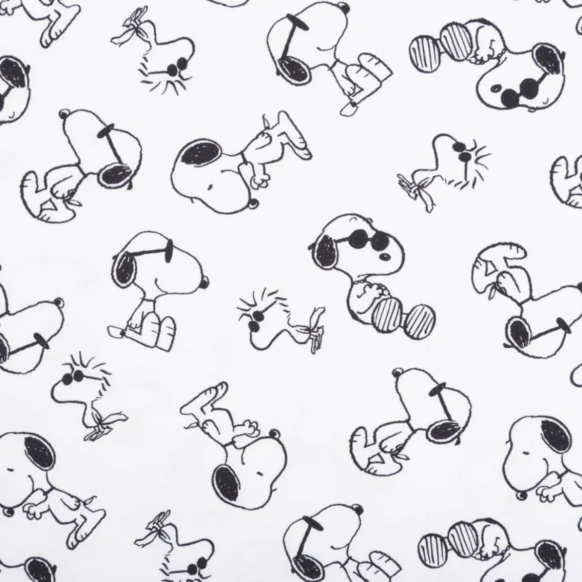 Jersey Stoff Peanuts Snoopy weiß Baumwolljersey 200g/qm 152cm Breite