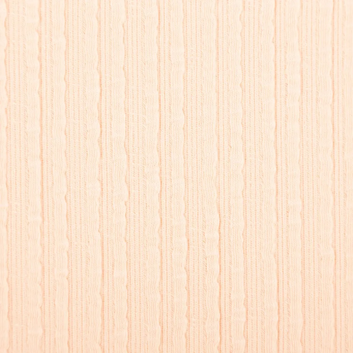 Jersey Stoff Ripp-Jacquard Baumwolle Streifen lachsrosa 1,35m Breite