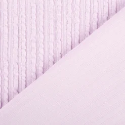Jersey Stoff Ripp-Jacquard Baumwolle Streifen lila 1,35m Breite