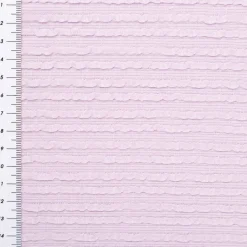 Jersey Stoff Ripp-Jacquard Baumwolle Streifen lila 1,35m Breite