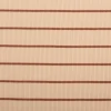 Jersey Stoff Rippjersey Baumwolle Streifen hellbeige braun 1,20m Breite