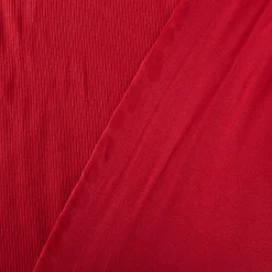 Jersey Stoff Rippjersey Feinstrick einfarbig dunkelrot 1,45m Breite