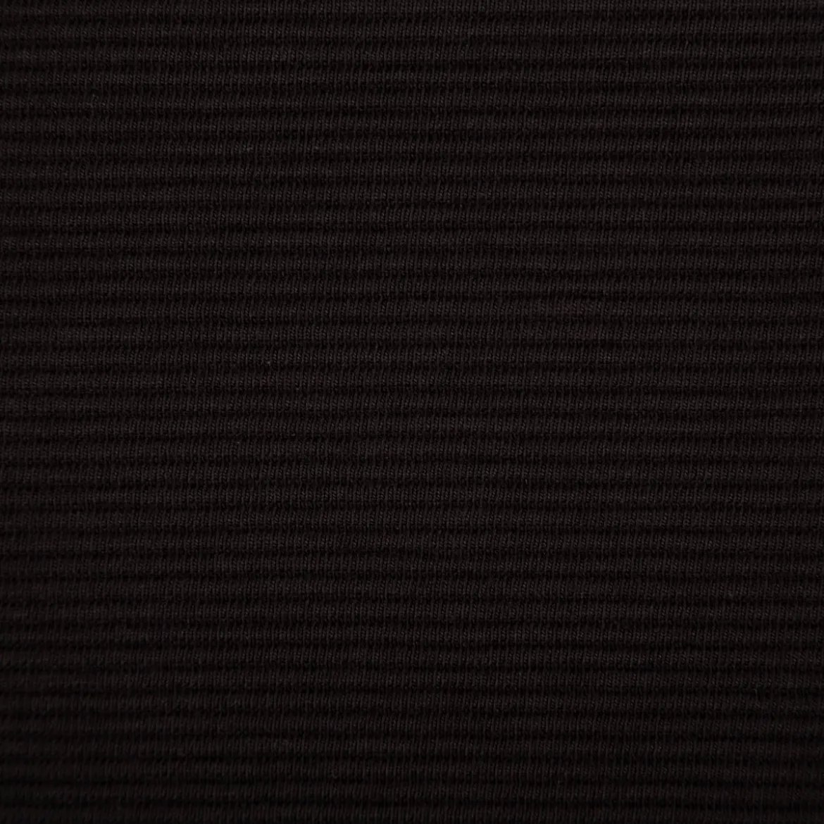 Jersey Stoff Rippjersey Ottoman uni Schwarz 1,50m Breite