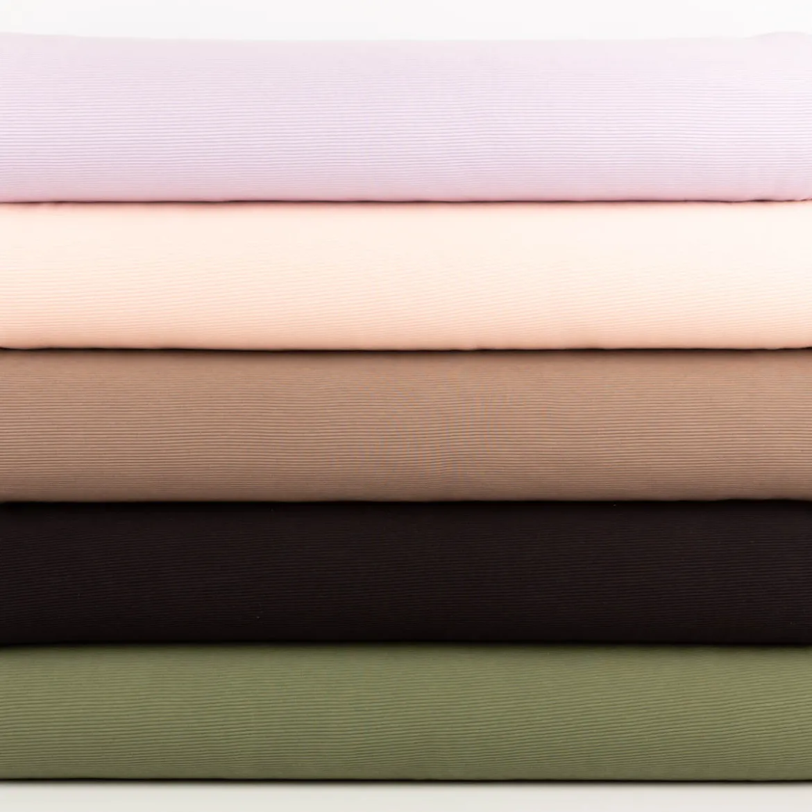 Jersey Stoff Rippjersey Ottoman uni Tannengrün 1,50m Breite