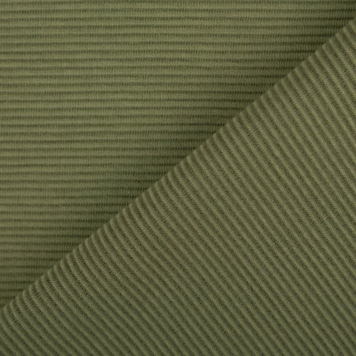 Jersey Stoff Rippjersey Ottoman uni Tannengrün 1,50m Breite