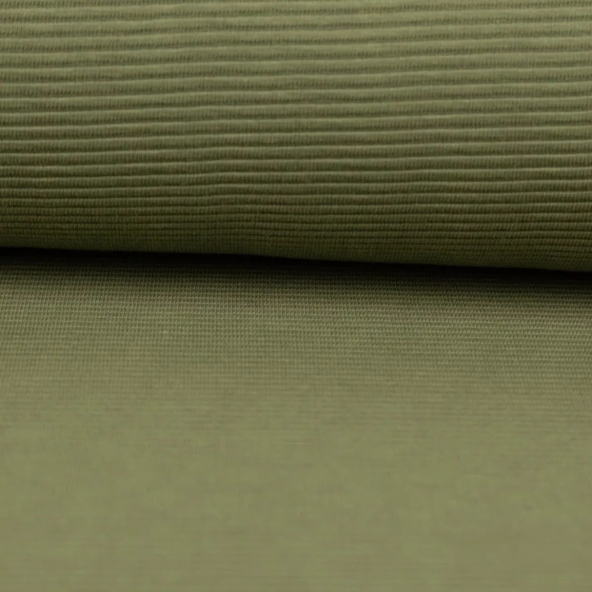 Jersey Stoff Rippjersey Ottoman uni Tannengrün 1,50m Breite