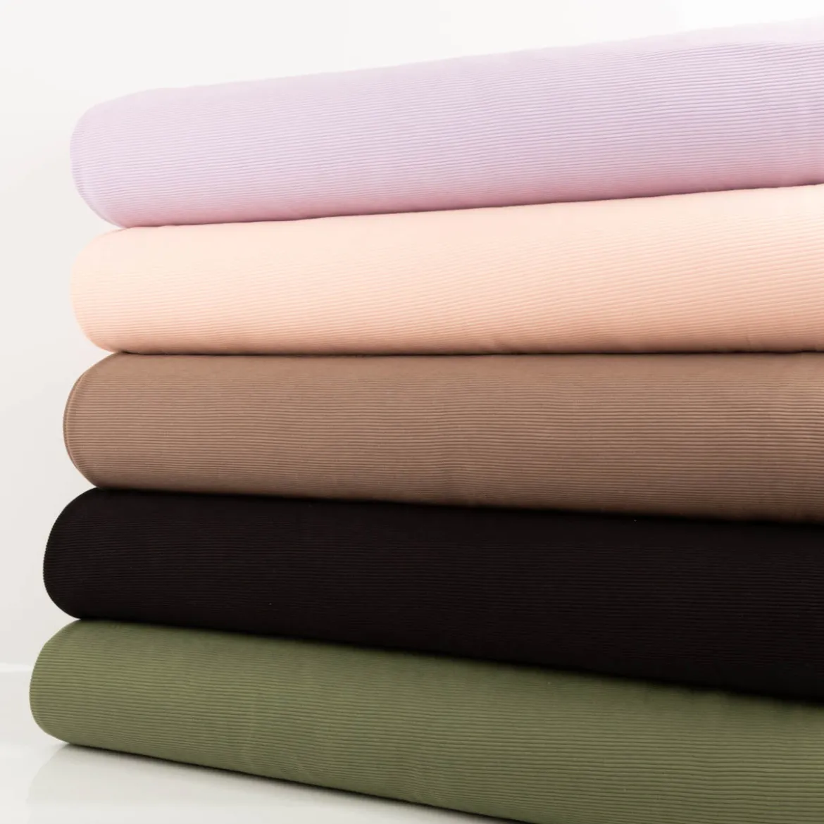 Jersey Stoff Rippjersey Ottoman uni Tannengrün 1,50m Breite