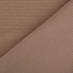 Jersey Stoff Rippjersey Ottoman uni Braun-Taupe 1,50m Breite