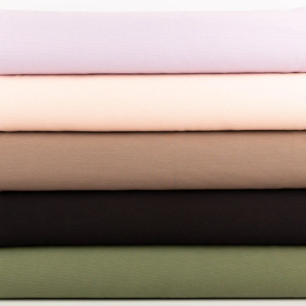 Jersey Stoff Rippjersey Ottoman uni Braun-Taupe 1,50m Breite