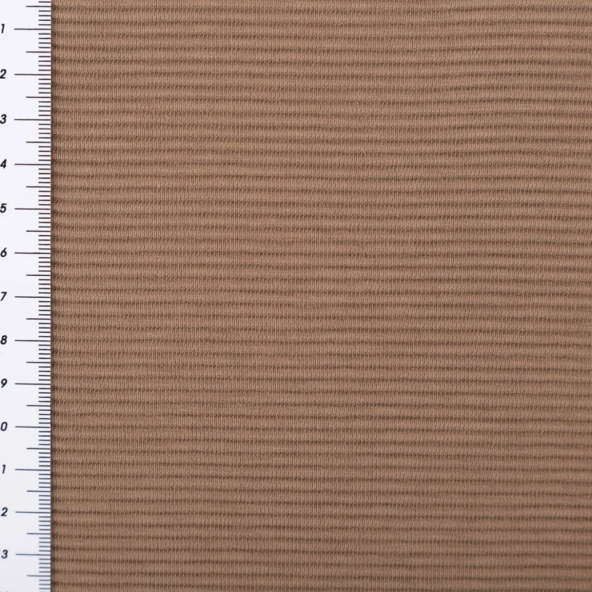 Jersey Stoff Rippjersey Ottoman uni Braun-Taupe 1,50m Breite