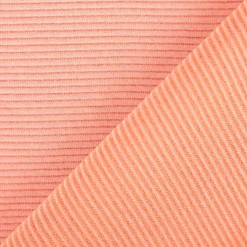 Jersey Stoff Rippjersey Ottoman uni coral 1,50m Breite