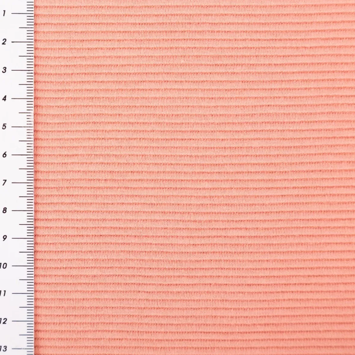 Jersey Stoff Rippjersey Ottoman uni coral 1,50m Breite