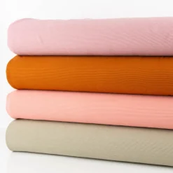 Jersey Stoff Rippjersey Ottoman uni hell-mauve 1,50m Breite