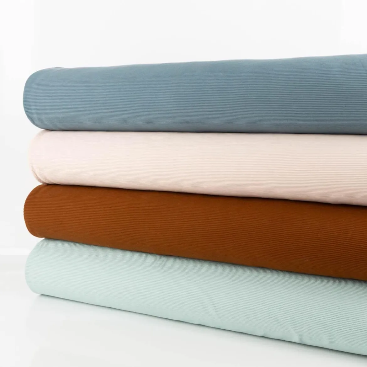 Jersey Stoff Rippjersey Ottoman uni beige 1,50m Breite