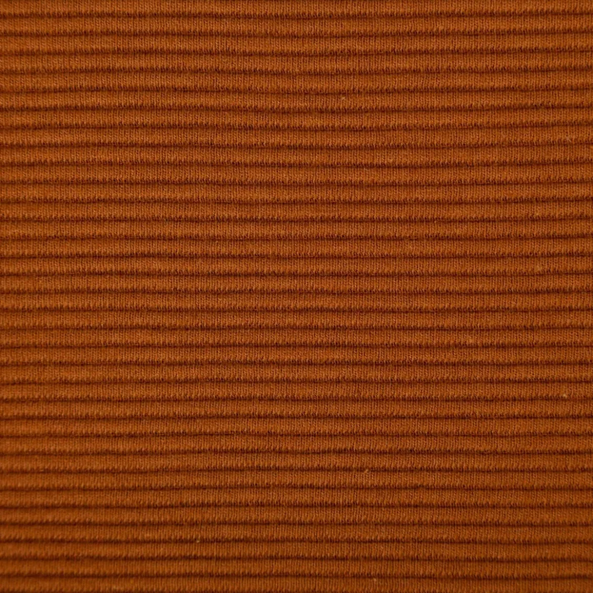 Jersey Stoff Rippjersey Ottoman uni Braun 1,50m Breite