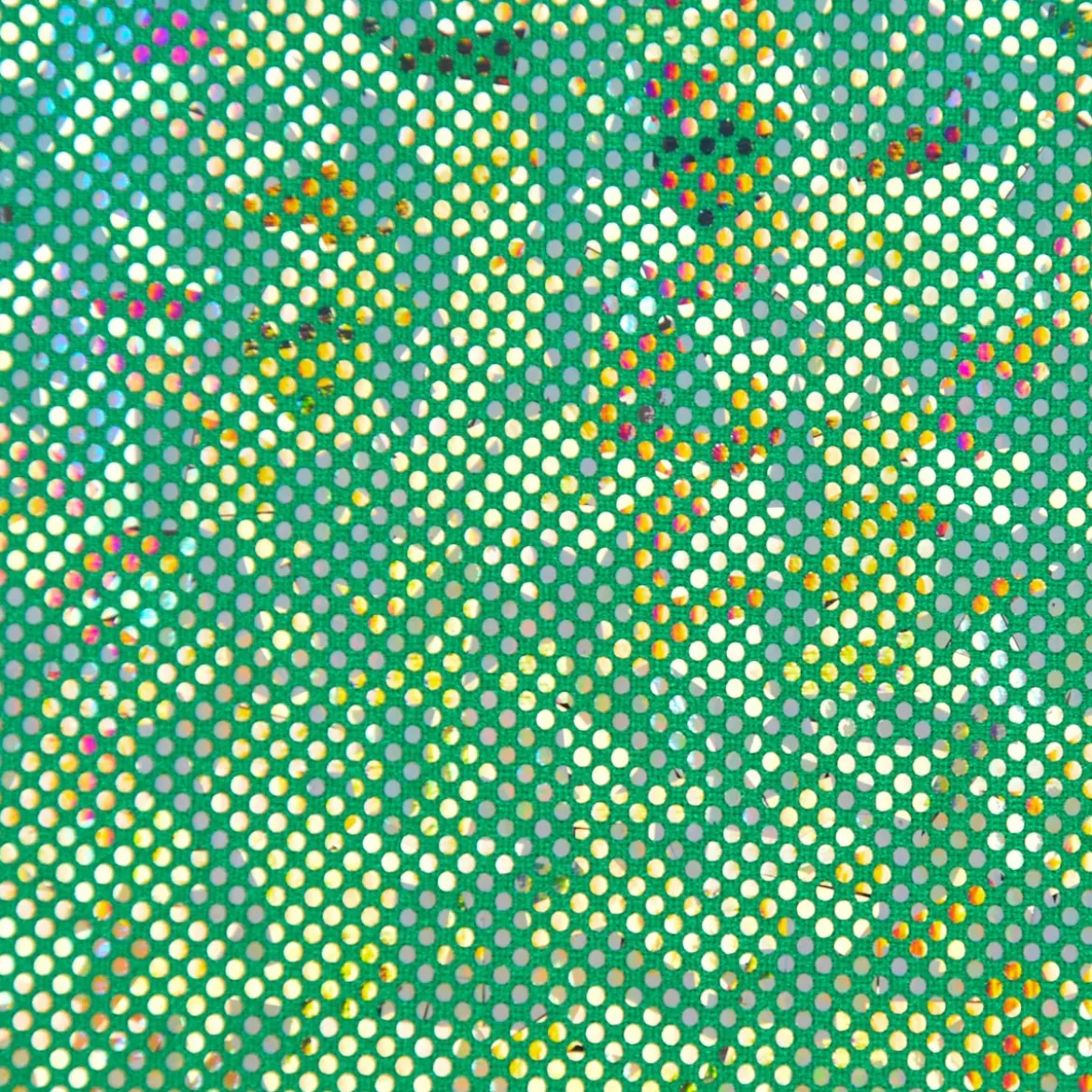 Jerseystoff Stretch Jersey Glitzer holografisch einfarbig grün 1,5m Breite