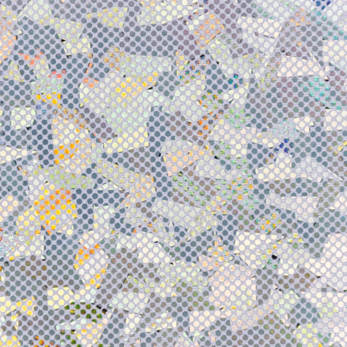 Jerseystoff Stretch Jersey Glitzer holografisch einfarbig silber 1,5m Breite