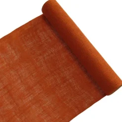 Jute Jutestoff Dekostoff Sackleinen Rupfen 0,5x9,1m orange