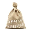 Jutesack Weihnachtssack Geschenkesack special surprise natur weiß 40x55cm