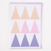 Karten Design Fabrik Doppelkarte WHITE LAKES weiß honiggelb rosa lila 11x15,5cm