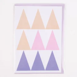 Karten Design Fabrik Doppelkarte WHITE LAKES weiß honiggelb rosa lila 11x15,5cm