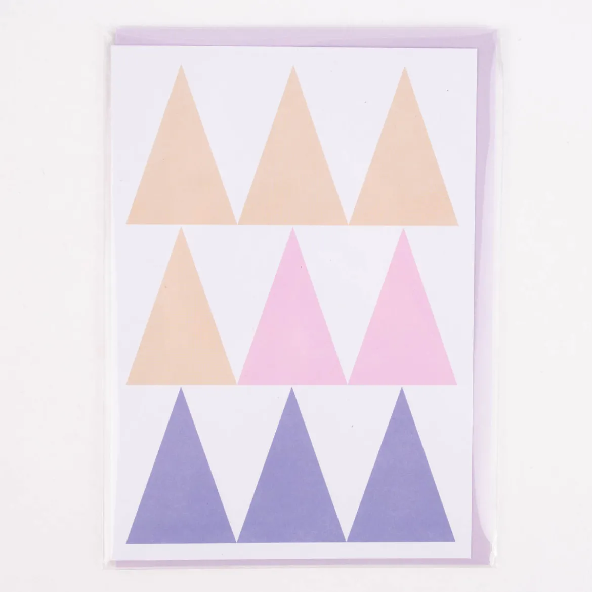 Karten Design Fabrik Doppelkarte WHITE LAKES weiß honiggelb rosa lila 11x15,5cm
