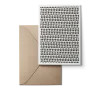 Karten Design Fabrik Doppelkarte DURCH SCHÜTTELN weiß schwarz 11x15,5cm