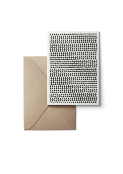 Karten Design Fabrik Doppelkarte DURCH SCHÜTTELN weiß schwarz 11x15,5cm