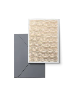 Karten Design Fabrik Doppelkarte DURCH SCHÜTTELN weiß gold 11x15,5cm