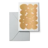 Karten Design Fabrik Doppelkarte PARADE weiß gold 11x15,5cm