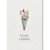 KEITCARDS Postkarte Blumenstrauß Herzlichen Glückwunsch 10,5x14,7cm