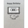 KEITCARDS Postkarte Happy Birthday Mixtape 10,5x14,7cm
