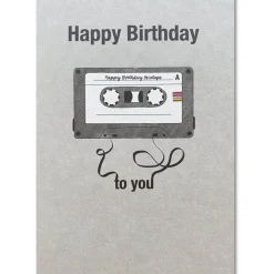 KEITCARDS Postkarte Happy Birthday Mixtape 10,5x14,7cm
