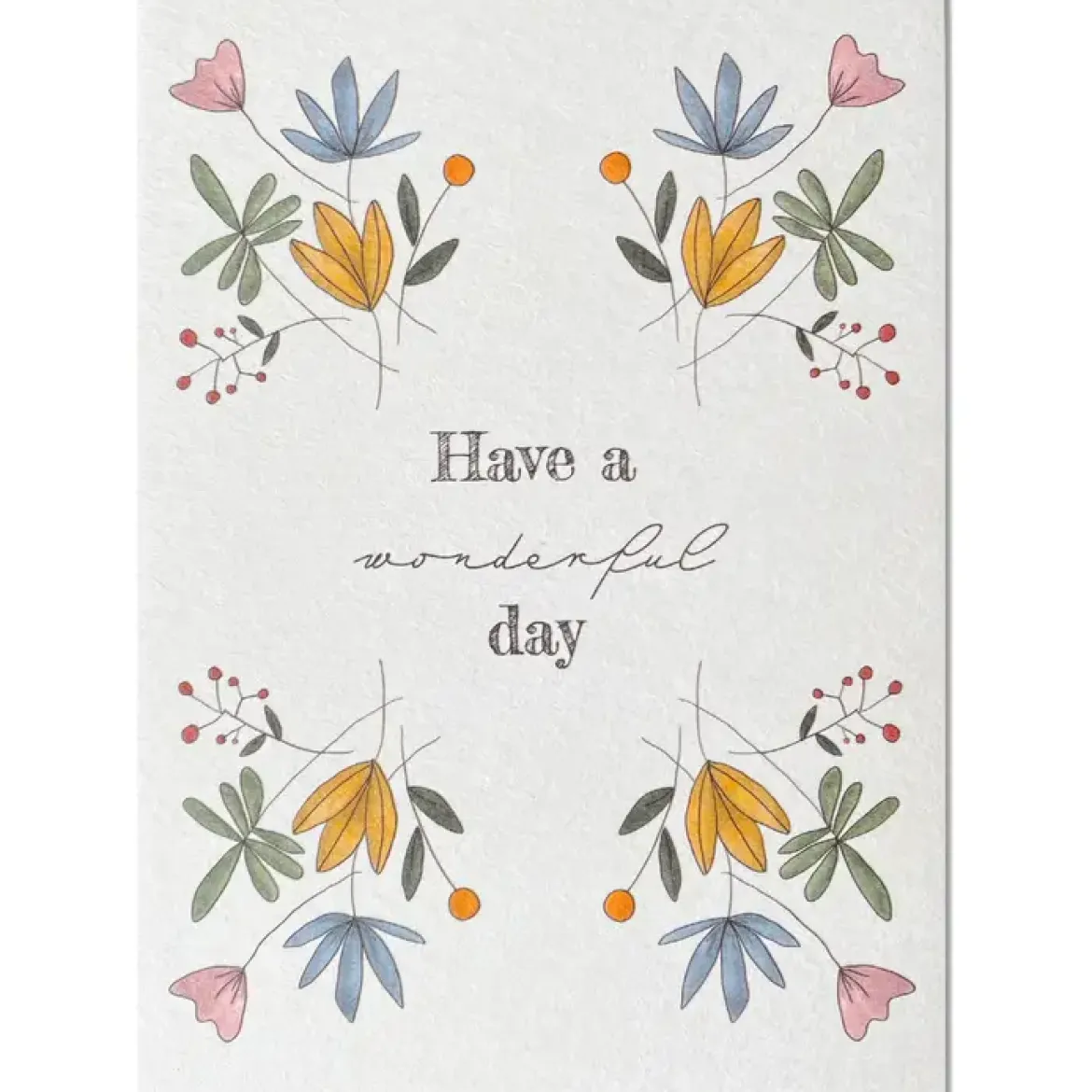 KEITCARDS Postkarte Have a wonderful day Blumen 10,5x14,7cm