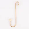 Kerzenhalter für Stabkerzen zum Einhängen Metall goldfarbig 30x11x2,5cm