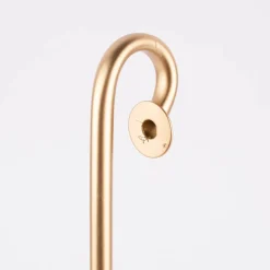 Kerzenhalter für Stabkerzen zum Einhängen Metall goldfarbig 30x11x2,5cm