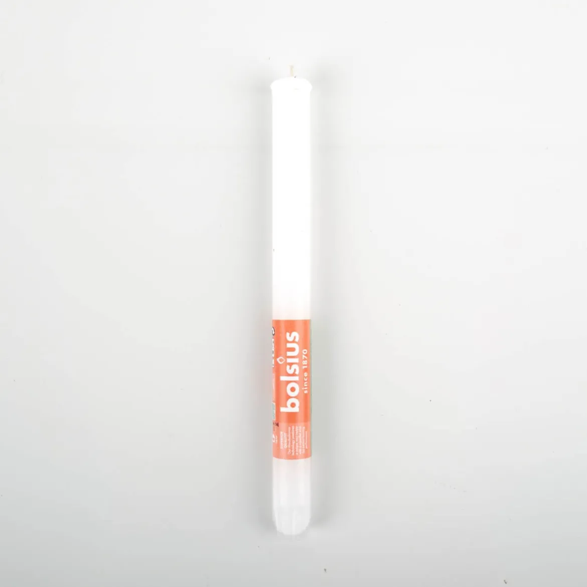 Kerze Stabkerze Rustik 270/23mm Wolkiges Weiß von Bolsius