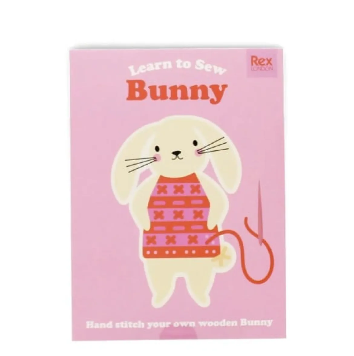 Kinder-Handarbeits-Set zum Nähen lernen Hase von Rex London
